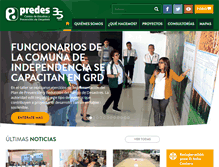 Tablet Screenshot of predes.org.pe